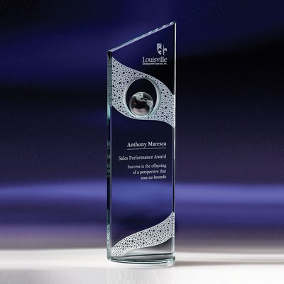 10.25" Perspective Jade Crystal Award