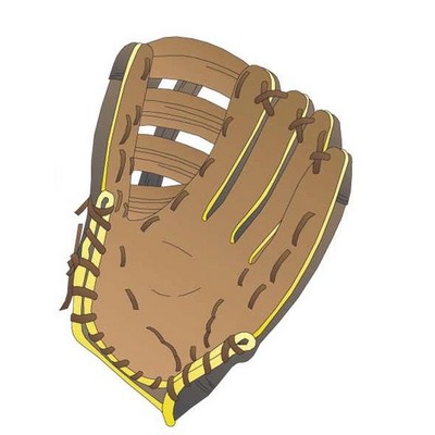 Baseball Glove Promotional Magnet w/ Strip Magnet (3 Square Inch)