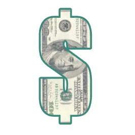 Dollar Sign $100 Bill Magnet w/ Full Magnetic Back (6 Square Inch)