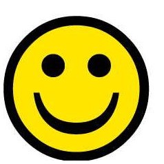 Smiley Face Symbol Promotional Magnet w/ Strip Magnet (2")