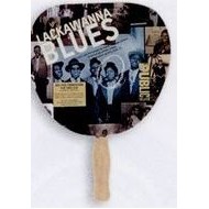 Palm Shape Hand Fan w/Wooden Handle