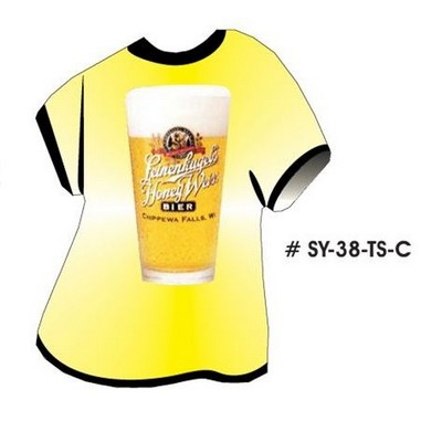 Beer Glass T-Shirt Acrylic Coaster w/Felt Back