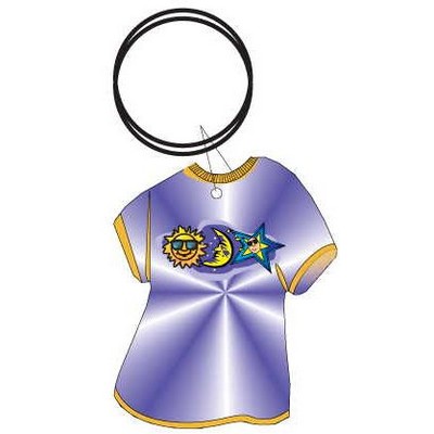 Sun And Moon T Shirt Key Chain w/Mirrored Back (4 Square Inch)