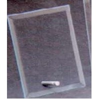 Beveled Vertical Rectangle w/Aluminum Pole Award