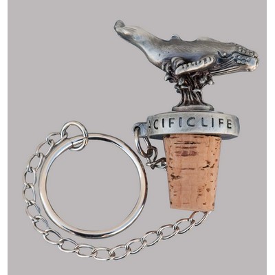 Wine Bottle Cork w/3-Dimensional Emblem