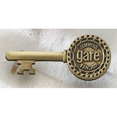 Economical Antique finish Iron Lapel Pin (Up to 1 1/4")