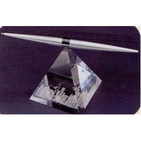 Helicopter Pen w/Crystal Pyramid Base