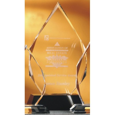 12" Optical Crystal Diamond Peak Award