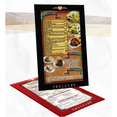 Trenton Menu Board w/ 1" Border (8 1/2"x14" Front & Back)