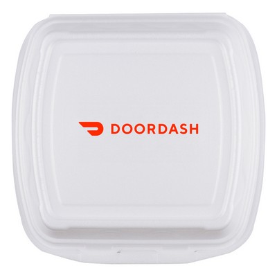 9"x9" Foam Takeout Container, Compartment