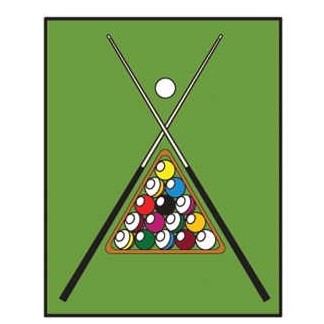 Pool Table Rack Magnet w/ Full Magnetic Back (10 Square Inch)
