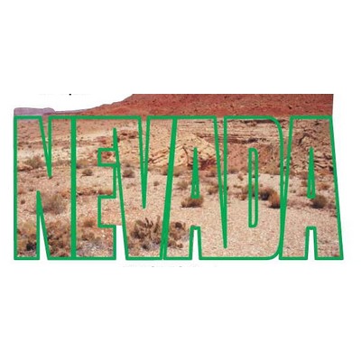 Nevada Desert Scene Maxi Magnet (4 Square Inch)