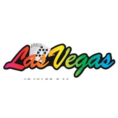 Las Vegas w/ Royal Flush Promotional Magnet w/ Strip Magnet (10 Square Inch)