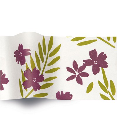 Botanicals Purple Passion Stock Design Tissue Paper (B)