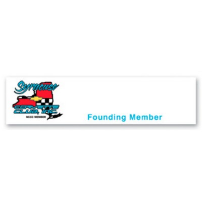 Laminated Name Badge (1"X4") Rectangle - No personalization included
