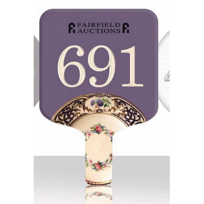 8" Square Auction Paddle