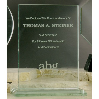 Jade Glass Rectangle Award (8"x10")