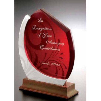 Acrylic Slanted Top Oval Award