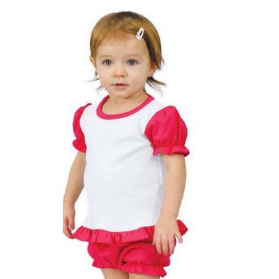 Interlock Frill T-Shirt / Bloomer Set