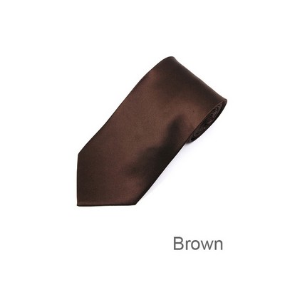Men's Solid Silk Neck Tie