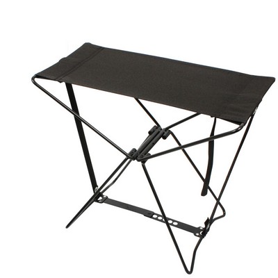 Black Folding Camp Stool