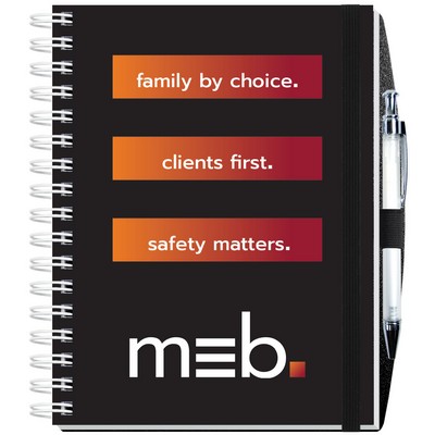 Gloss Cover Journals w/100 Sheets & Pen (6 ½"x 8 ½")