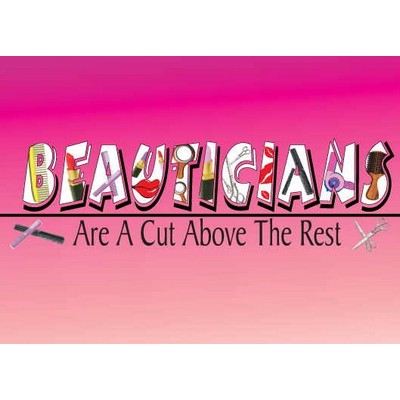 Beautician Slogan Metal Photo Magnet (2 1/2"x2 1/2")