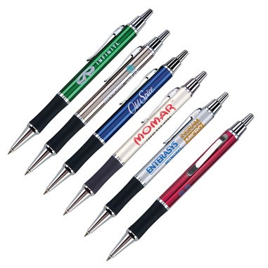 Aztec II Ball Point Pen with Chrome Trim (Laser Engraved)