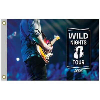 2' x 3' Promotional Polyester Single Reverse Flag