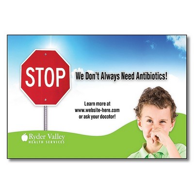 Custom Size / Shape - Extra-Thick Laminated Card (8 Up) - 24 pt