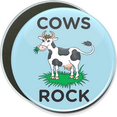 Social Groups - Cows Rock - 6'' Round Button