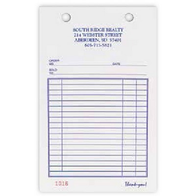 All Purpose 3 Part Register Forms - 4"x 6½"