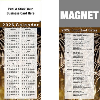 Peel & Stick Full Color Calendar Magnet (3 1/2"x8 1/2")