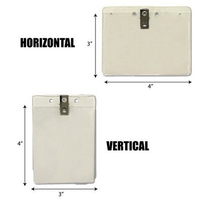 Badge Holder w/Bulldog Clip