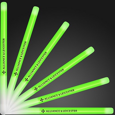9.4" Green Glow Stick Wands - PRINTED
