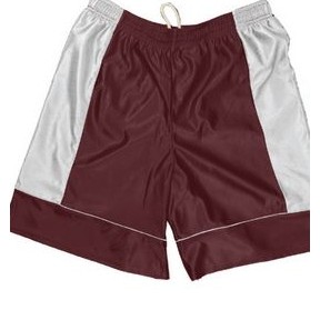 Youth 5" Inseam Cool Mesh Athletic Short w/ Contrast Side Panel & Piping