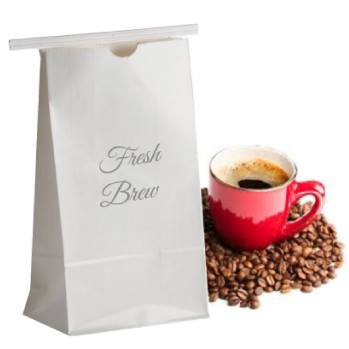 1/2 Lb. White Kraft Coffee/Cookie Paper Bag (3 3/8 x 2 ½ x 7 ¾)