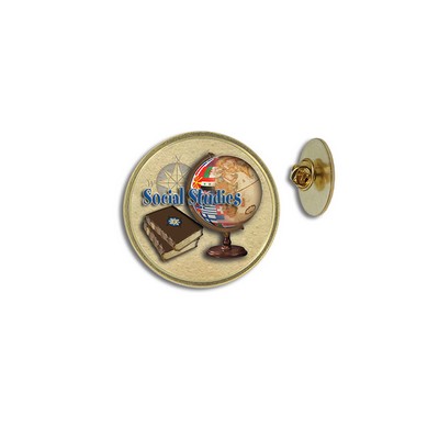 Social Studies Lapel Pin (1")