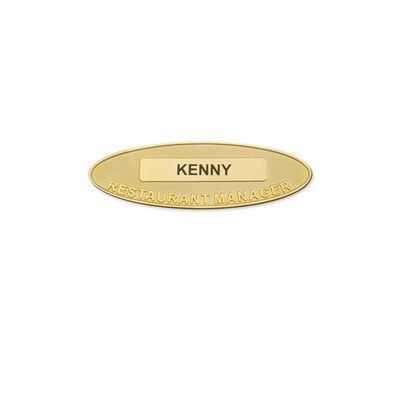 Custom Oval Name Tag (1.5" x 1")