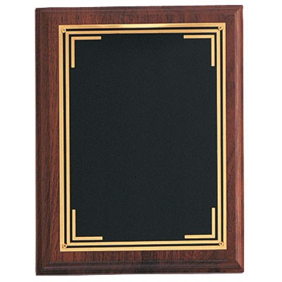 Plaque w/Black Screened Plate (7"x 9")