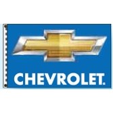 Authorized Dealer Free Flying Drape Flags (Chevrolet®- Blue)