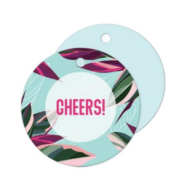 Round 2.5" Hang Gift Tag- Full Color