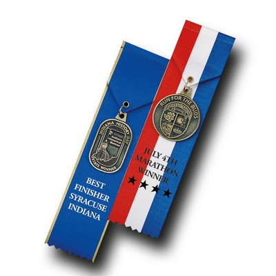 Medallion Holding Ribbon