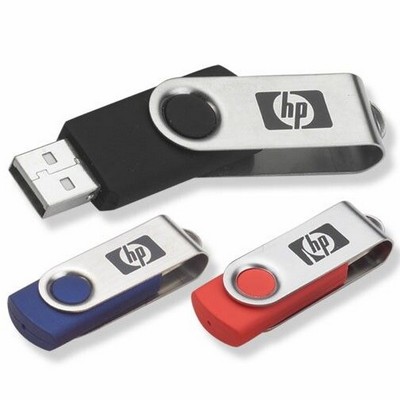 128 GB Swivel USB Flash Drive w/Key Chain