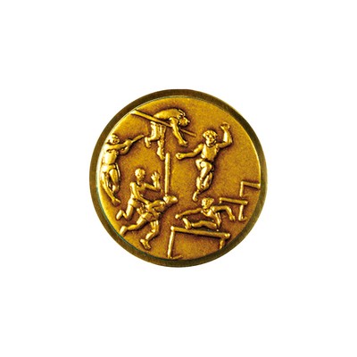 Club Lorente Round 1" Lapel Pin- Track & Field Male
