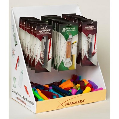 Cardboard Three-Peg Counter Display