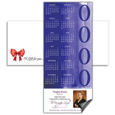 Magnetic Calendar with Envelope - Dark Blue