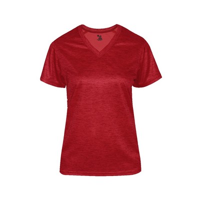 Badger Sport Ladies Tonal Blend V-Neck Tee