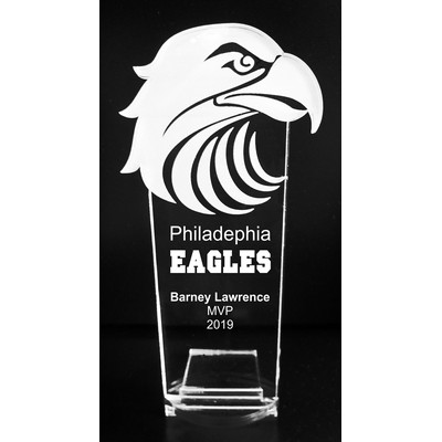 VALUE LINE! Acrylic Engraved Award - 8" Tall - Eagle