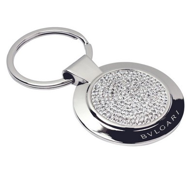 Round Crystal Keychain